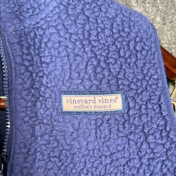 Vineyard Vines Kids Deep Blue Fleece Vest - Picture 5 of 5